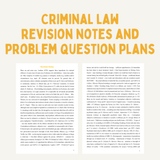 Criminal Law Revision Notes - How to Get a First in Law