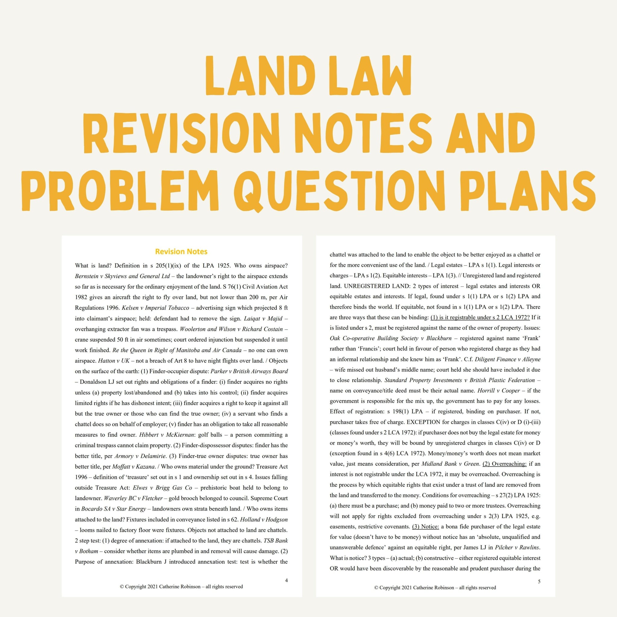 Revision Notes – How to Get a First in Law